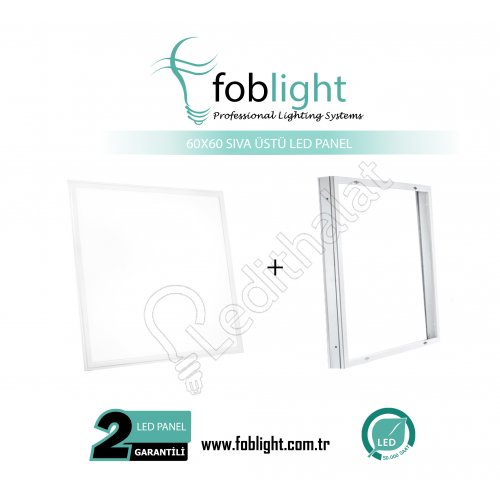 30x60 Sıva Üstü Led Panel + Kasa