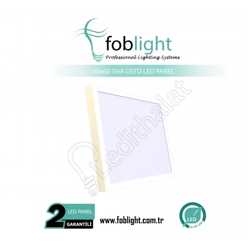 30x60 Sıva Üstü Led Panel + Kasa