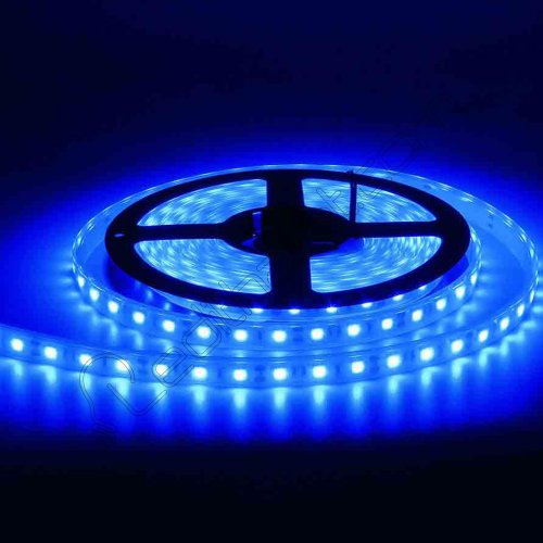 5 Amper Trafo + 3 Çipli Mavi Şerit Led İç Mekan 5 Metre Rulo Set
