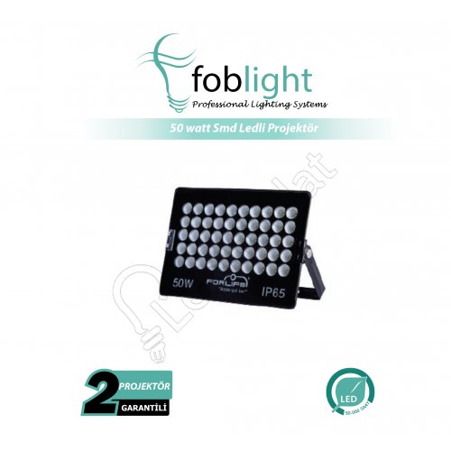 50 Watt Led Projektör Beyaz Işık