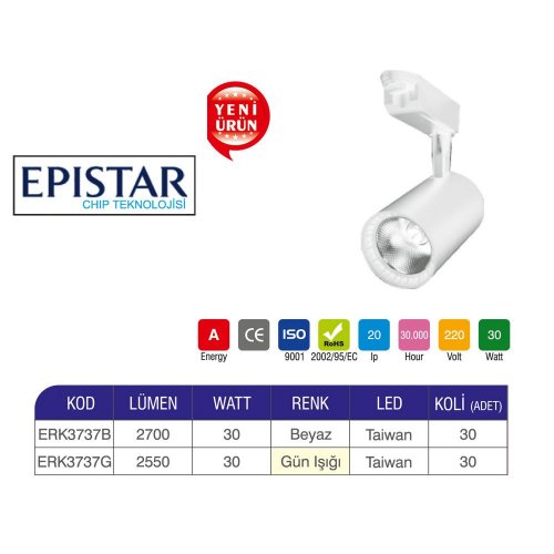 Erk 15 Watt Ray Spot Epistar Çip ERK3736