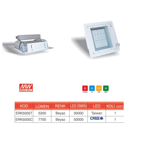 Erk 48 Led Kanopi Taiwan Led ERK5005C Beyaz Işık