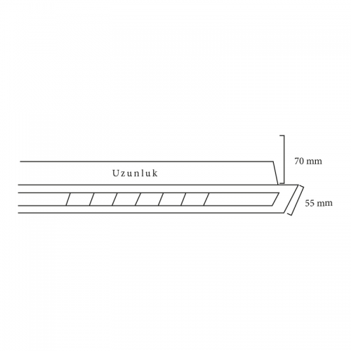 Goya 45W SAPL-96 SAPL Sıva Altı Linear Armatür