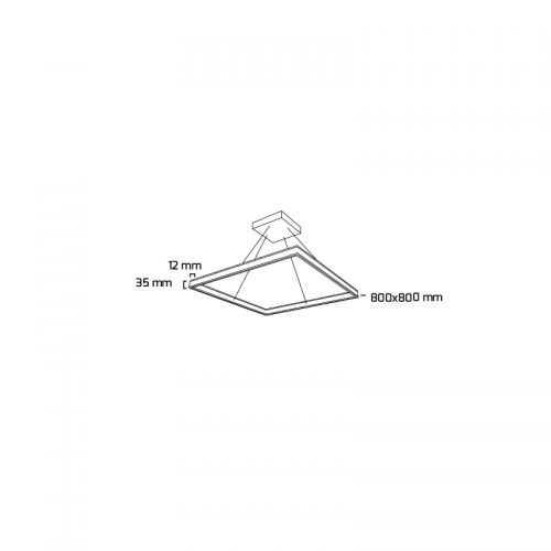 Goya Tek Yön-80 78W Kare Sarkıt Linear Armatür