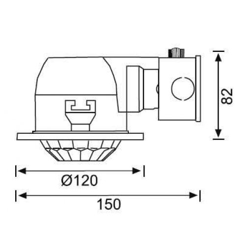 Jüpiter JD519 3 inch Camlı Downlight