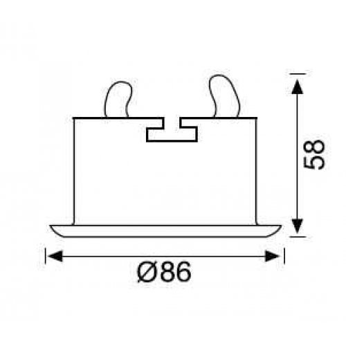 Jüpiter JH515 B Dekoratif Camlı Banyo Spot Armatür