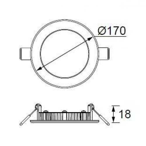 Jüpiter LD472 12W Slim Led Panel Mağaza Armatürü