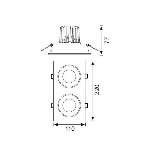 Jüpiter LS442 Dekoratif Hareketli Led Spot Armatür