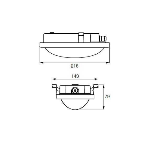 Jüpiter LW501 Plastik Led Aplik