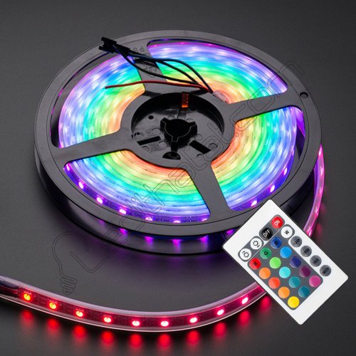 NOAS 3 Çipli RGB İç Mekân Şerit Led 10 Metre + 12,5 Amper Trafo + 36 Amper RF RGB Kumanda