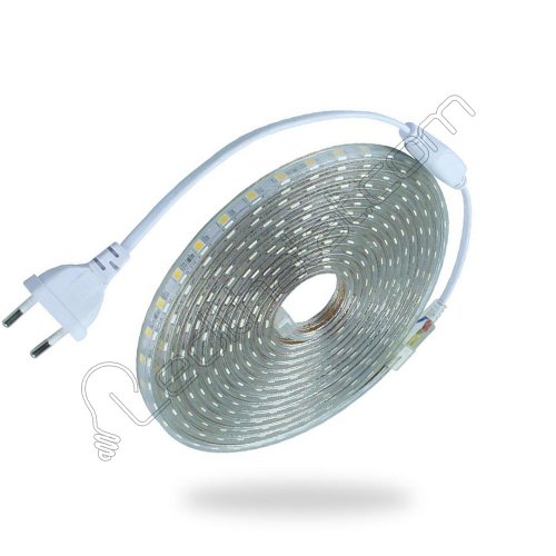 Şerit Led 220 Volt 3 Çipli 25 Metre Rulo Gün Işığı Dış Mekan