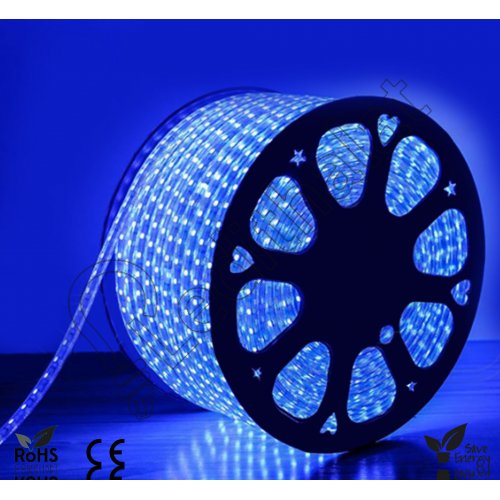Şerit Led 220 Volt 3 Çipli 100 Mt Rulo Mavi Işık Dış Mekan
