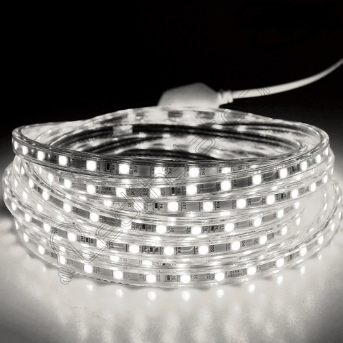 Şerit Led 220 Volt 3 Çipli 25 Metre Rulo Beyaz Işık Dış Mekan
